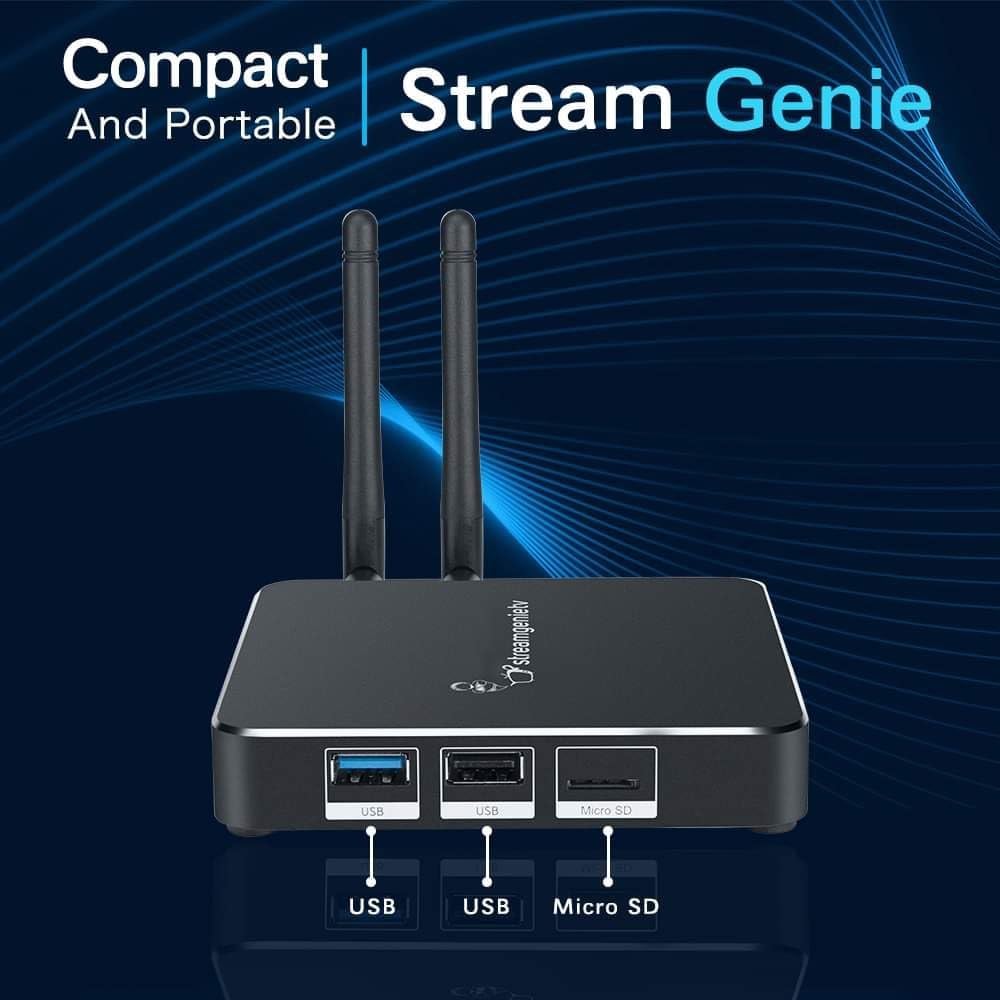 TV Stream Box with Dual WiFi Antenna and Remote K6876