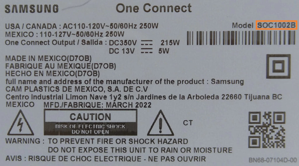 65" LS03A One Connect K580