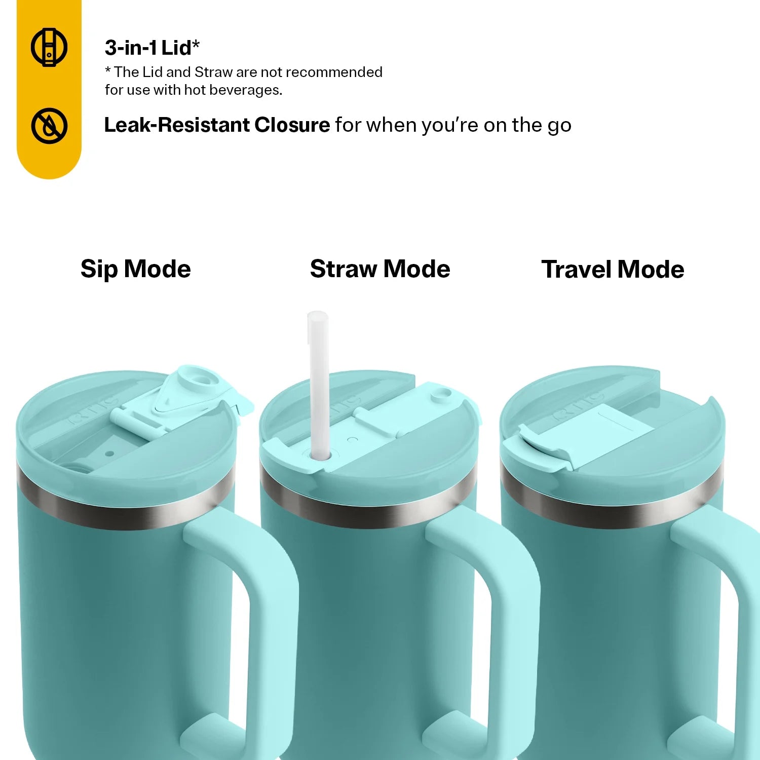 40 OZ Ceramic Lined Tumbler with Straw T948