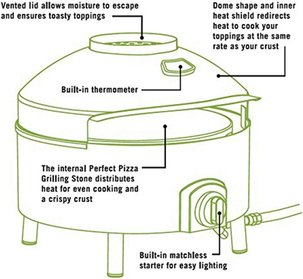 Black Outdoor Pizza Oven W44334