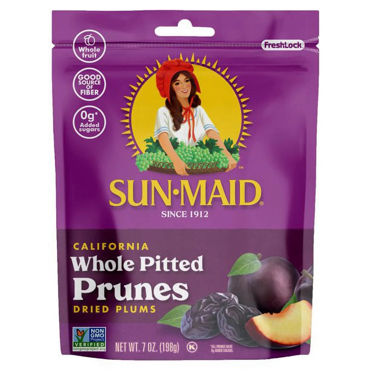 7 oz Pack of 3 Whole Pitted Prunes P906250