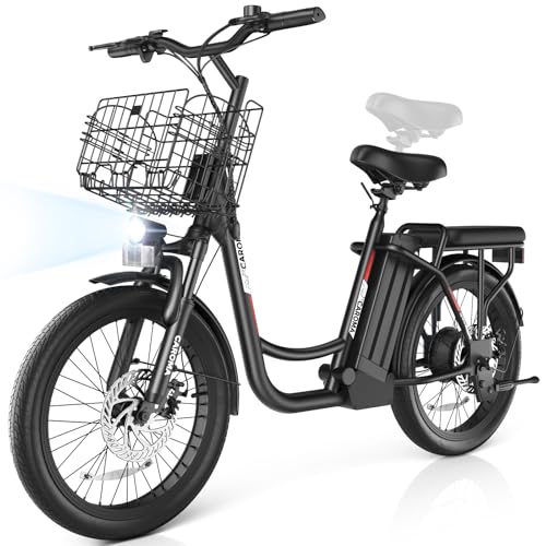1200W Electric Scooter with Seat, 20" Fat Tire, 48V Removable Battery L197