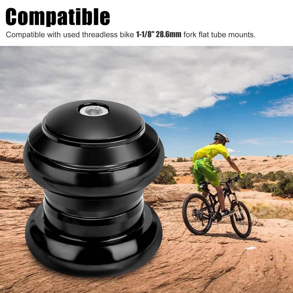 2PCS 34mm 1-1/8" Threadless Sealed External Bearing Headset Kits for Bicycle R110823