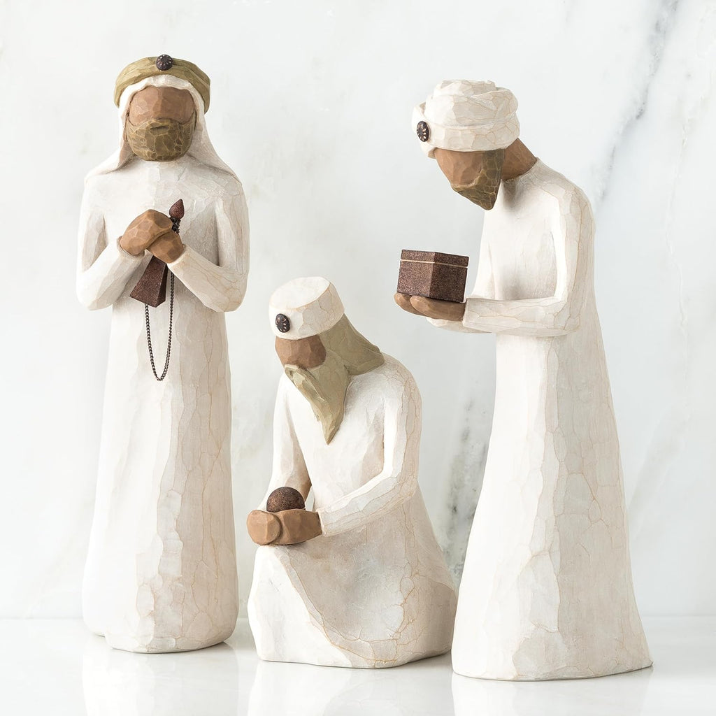 9-Piece Hand-Painted Nativity Figures Set R3498