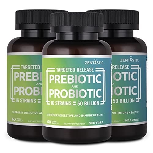 60 Delayed Release Veggie Capsules Probiotics & Prebiotics Supplement J162596