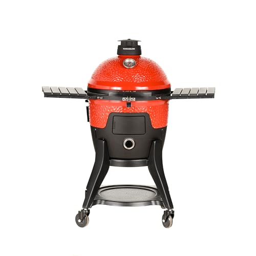 18-inch Ceramic Wood Pellet Grill and Smoker with Cart T768868