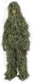 XL/XXL Camo Woodland Camouflage Forest Hunting 4-Piece Ghillie Suit with Bag A5871