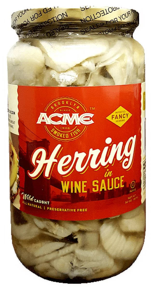 32 oz Herring Fillets in Wine Sauce W99489