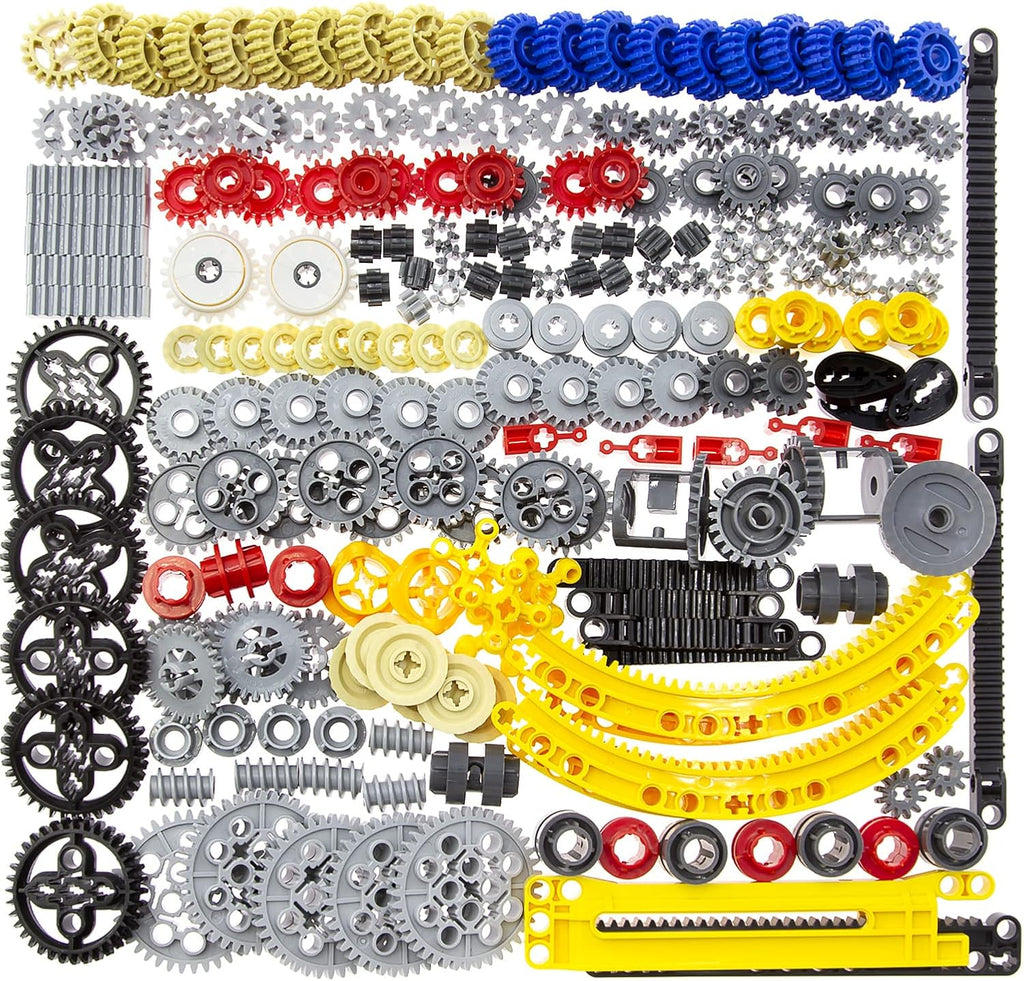 233pcs Technic Gears Axle Pin Connector Cam Worm Cogs Steering Parts Differential Engine Kit G463804