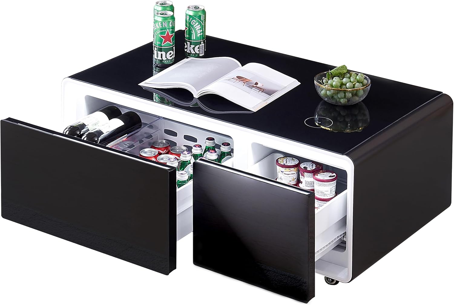 Multifunctional Coffee Table with Cooler and Frozen R958705