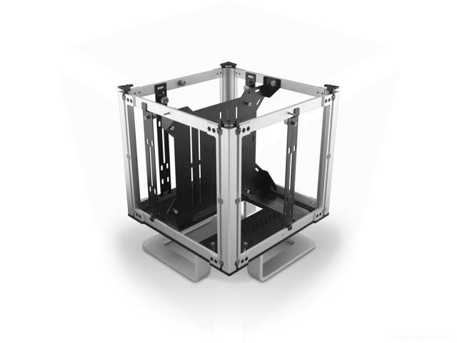 Silver Fanless Aluminium ITX Chassis Q68913