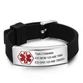 Silicone Medical ID Bracelet H141