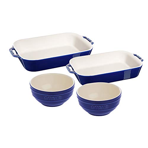 4-pc Ceramic Baking Dish and Bowl Set B960