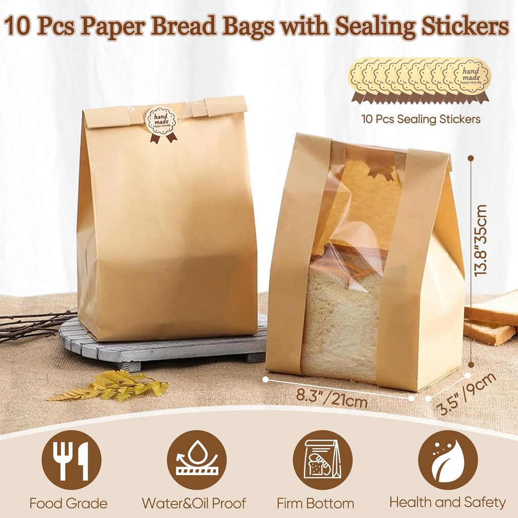 22 Pcs Sourdough Bread Baking Supplies with 10 inch Oval and Round Banneton Basket O756108