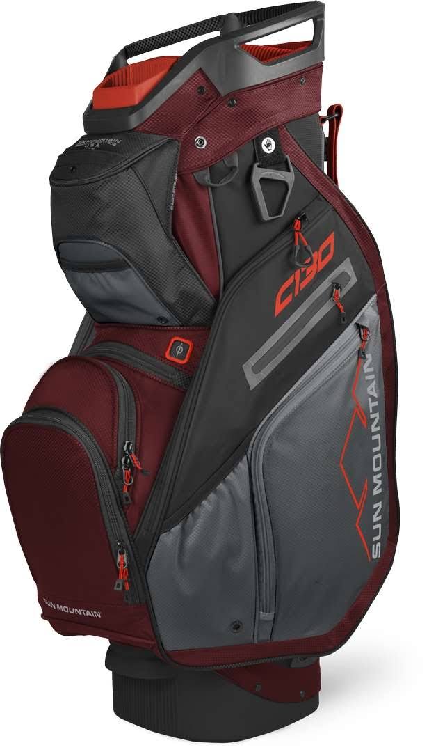 Black/Charcoal/White/Red Cart Bag W2766
