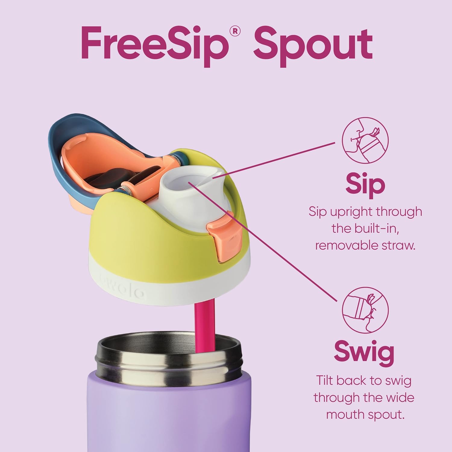 24-Ounce Insulated Stainless Steel Water Bottle O651243