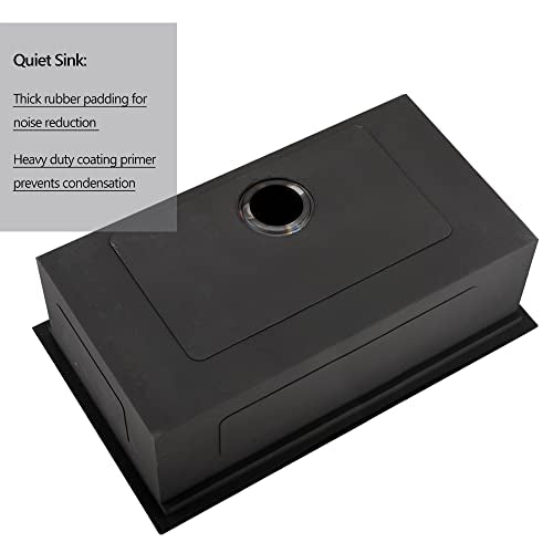 30 Inch Black Undermount Workstation Kitchen Sink H6742