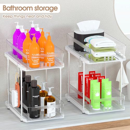 2 Tier Clear Acrylic Under Sink Organizer R4320