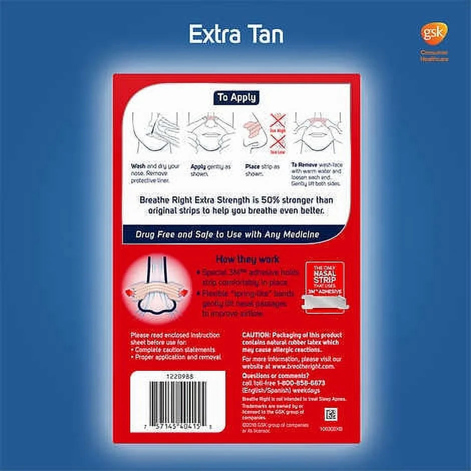 72 Tan Nasal Strips O23655