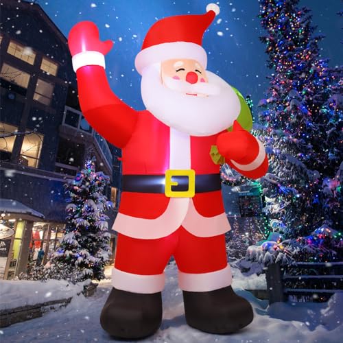 9 FT Animated Santa Inflatable with LEDs H57485