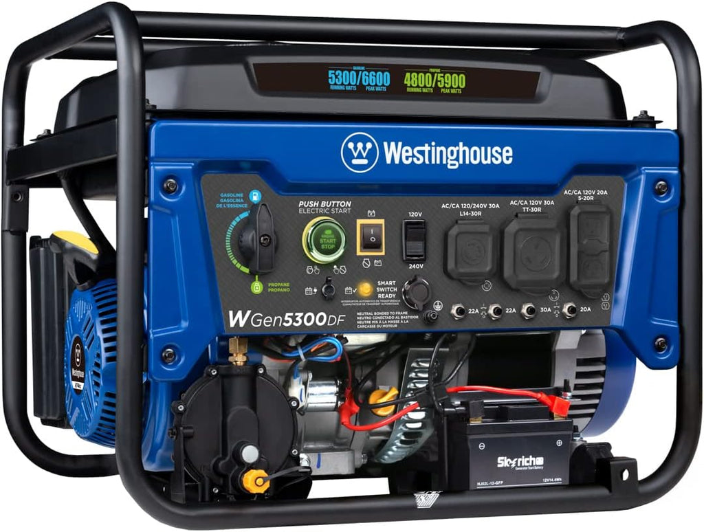 Portable Generator 7500 Rated Watts 9500 Peak Watts Gas Powered S8266