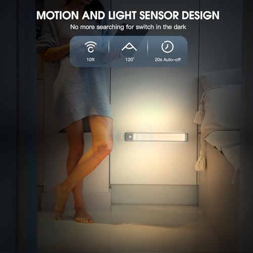 2 Pack Rechargeable Motion Sensor Under Cabinet Light Z4641