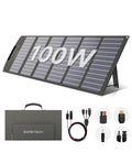 100W Foldable Solar Panel with MC-4 to DC5521/XT60/Anderson Cable, IP65 N693