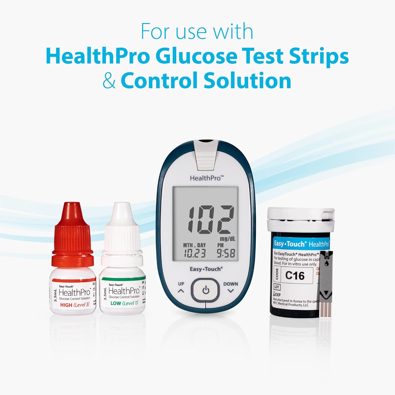 Glucose Monitoring Meter with Lancing Device & 10 Lancets R4251