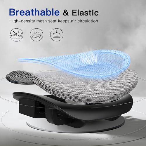 Black Ergonomic Mesh Gaming Chair with Headrest J532