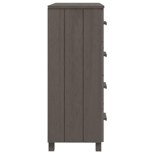 Light Gray Solid Wood Pine Sideboard E634598