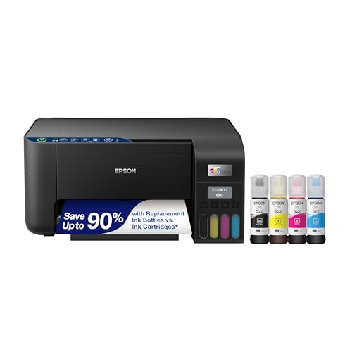 Black Wireless All-in-One Supertank Printer with Scan and Copy V958557