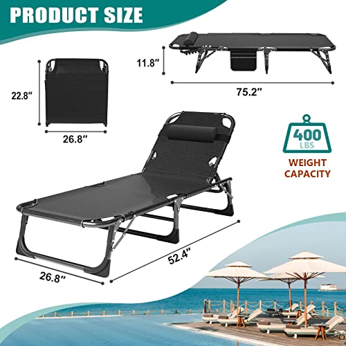 Oversized Heavy Duty Folding Camping Cot with Carry Bag, 2Pack N2643
