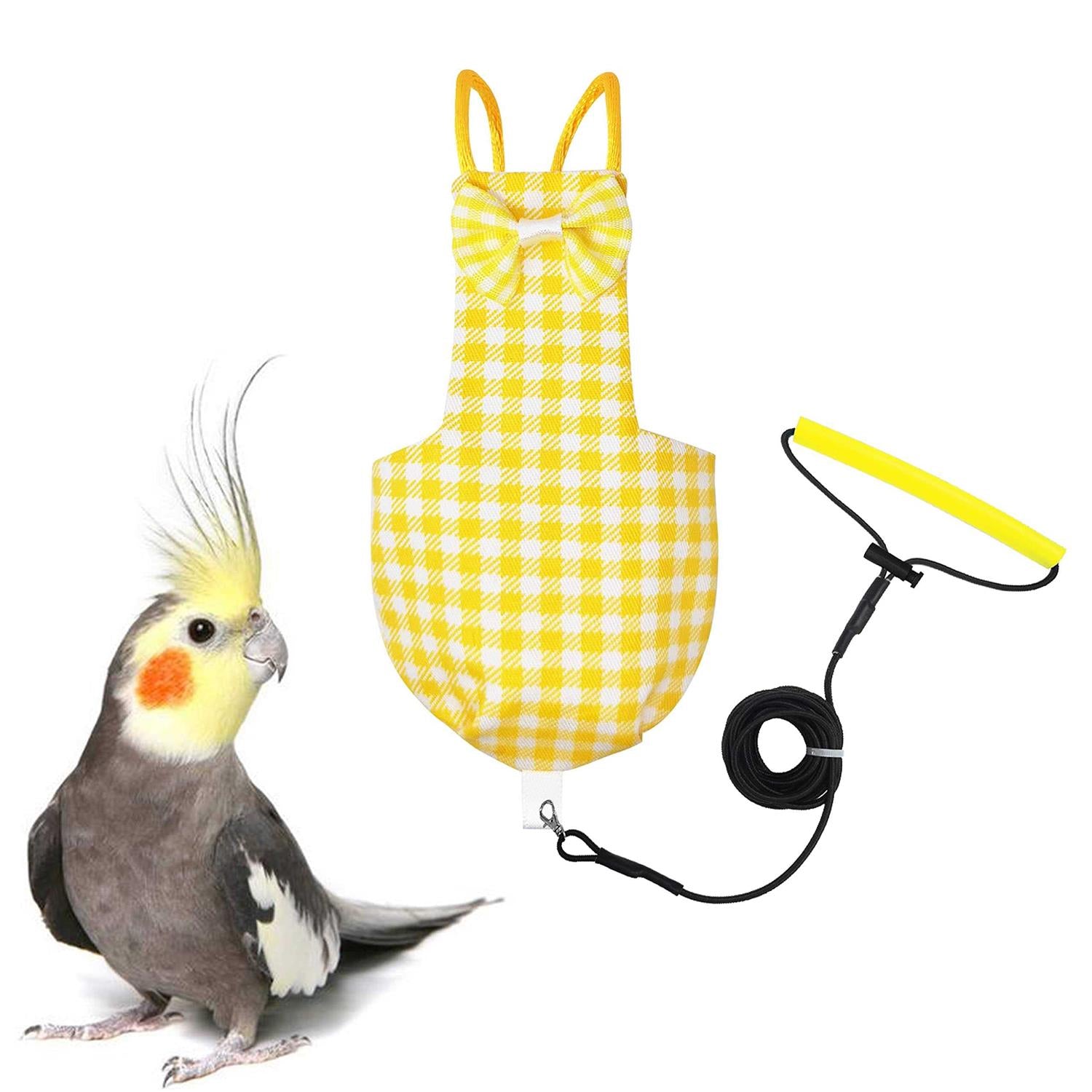 Bird Diaper Harness Flight Suit with 80 Inch Flying Leash L18400