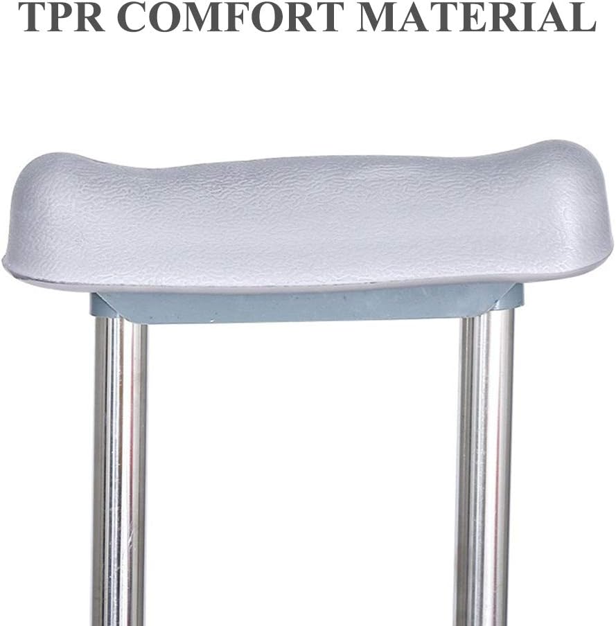 Lightweight Stainless Steel Height Adjustable Underarm Crutches O612