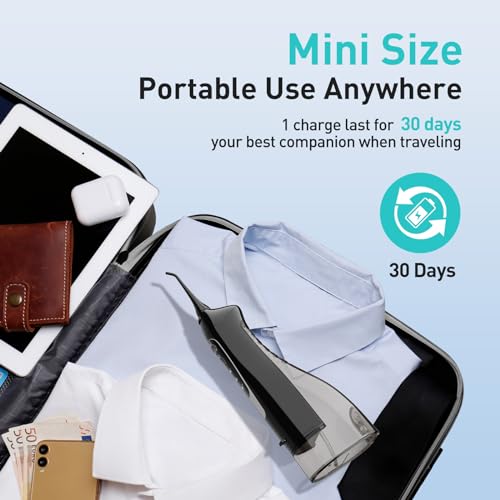 Portable Cordless Oral Irrigator 300ML Rechargeable IPX7 Waterproof Electric Water Flosser B13819
