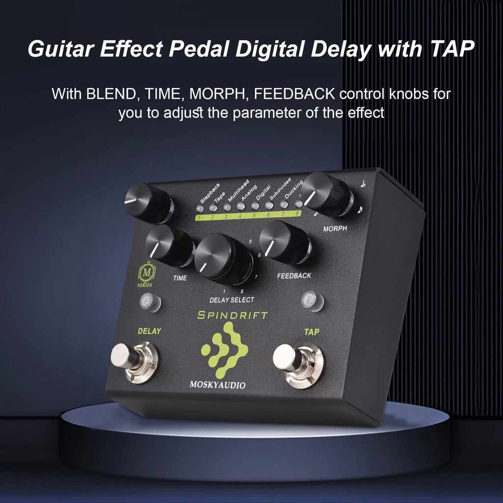 Guitar Pedal with 8 Mode Delay Selection Z46533