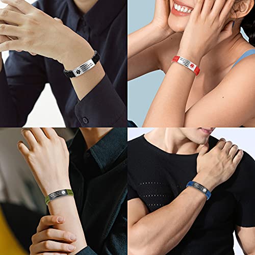 Silicone Medical ID Bracelet H141