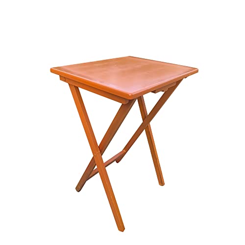 Set of 4 Solid Wood Folding TV Tray Table E311184