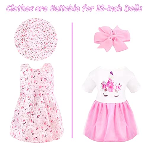 17Pcs 18 Inch Doll Clothes and Accessories Travel Play Set with Travel Pillow Camera J926827
