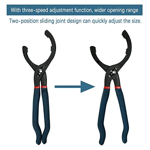 12" & 16" 2pcs Adjustable Oil Filter Pliers N342