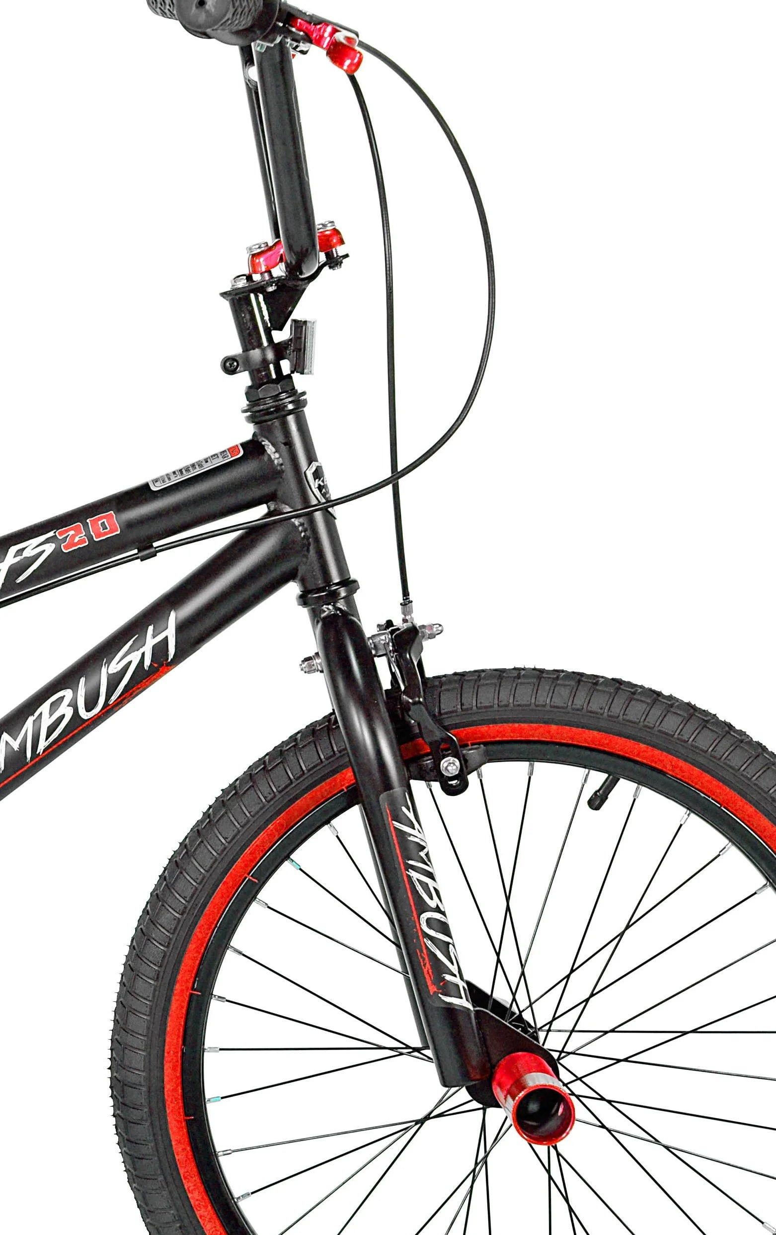 20 In. Black and White BMX Bike P2524