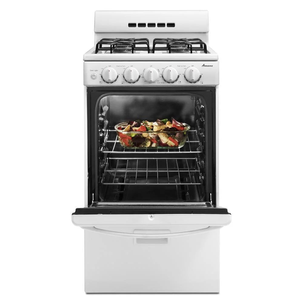 White 20-inch Gas Range W818