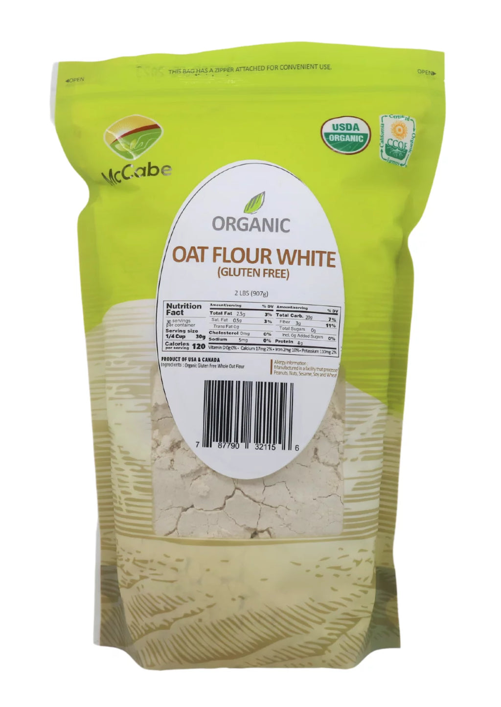 Whole Oat Flour - White - 2Lbs M84850