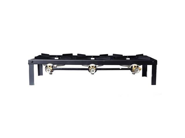 Black Triple Burner Camping Stove Q333