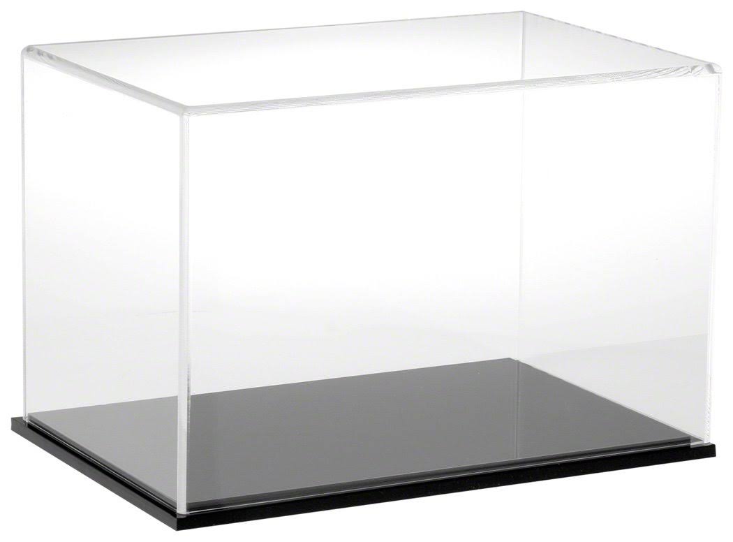Clear Acrylic Display Case with Black Base J4873