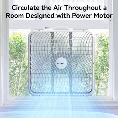 20 Inch 3-Speed White Box Fan (2 Pack) X3498