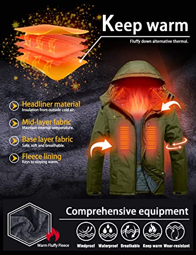 Men's Waterproof Ski Snow Jacket D18109