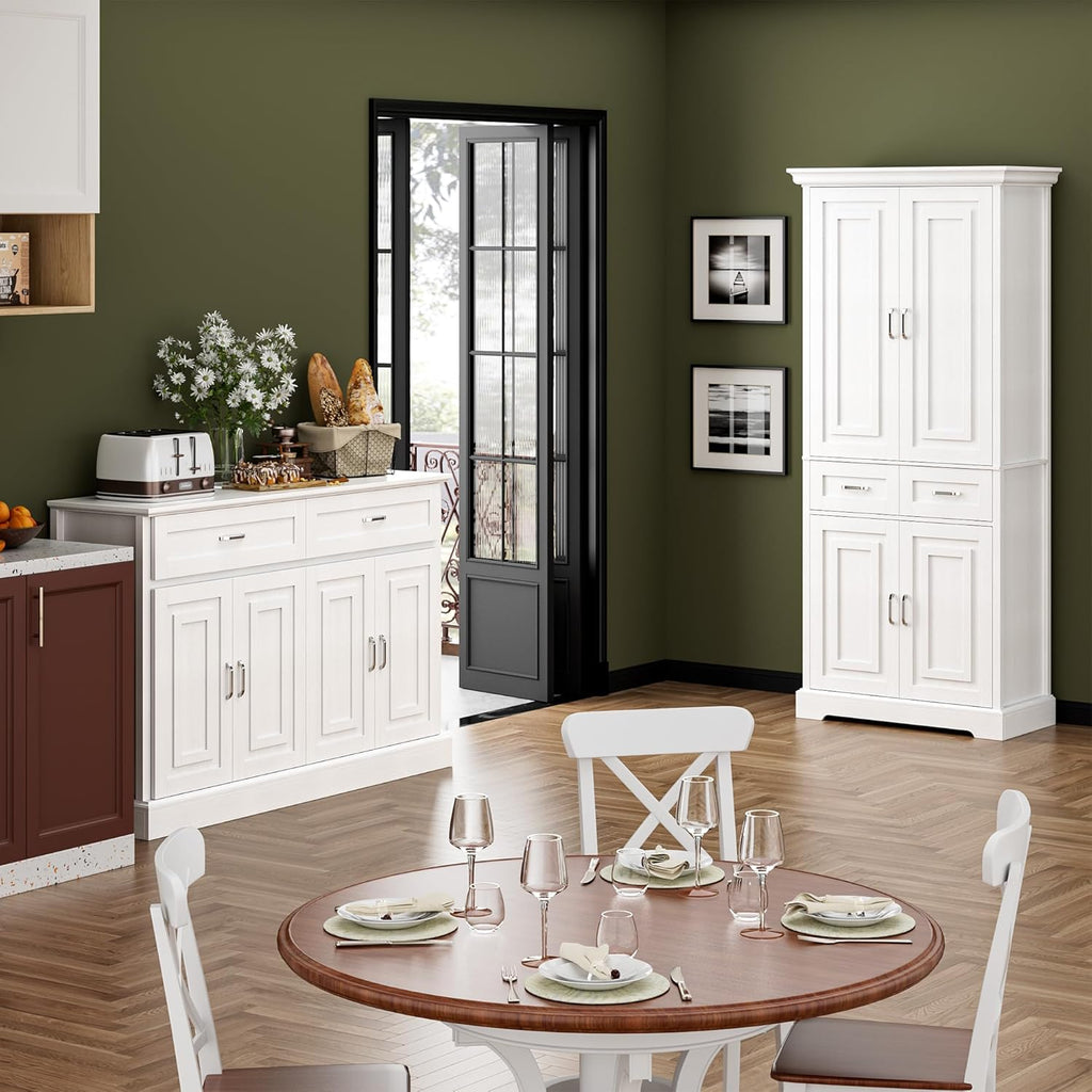 55.1" Sideboard Buffet Cabinet with 2 Drawers and 4 Doors R239