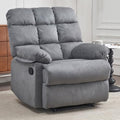 Gray Upholstered Rocking Recliner Chair M16042