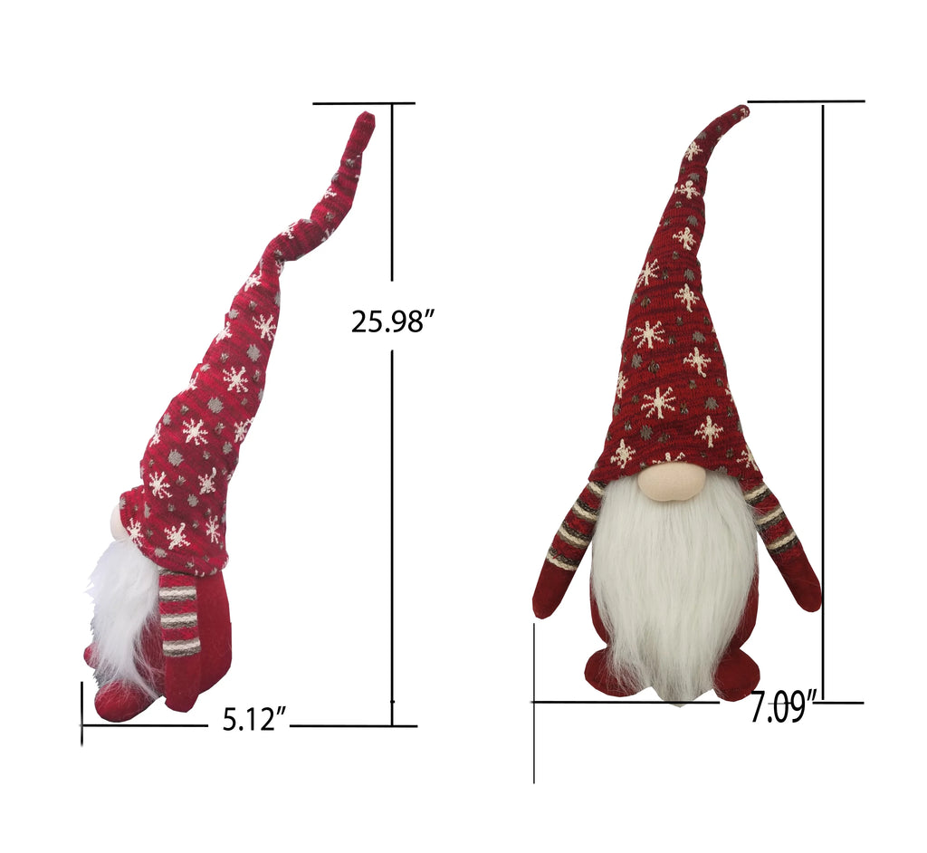 26 Inches Red Christmas Gnomes Plush U8407